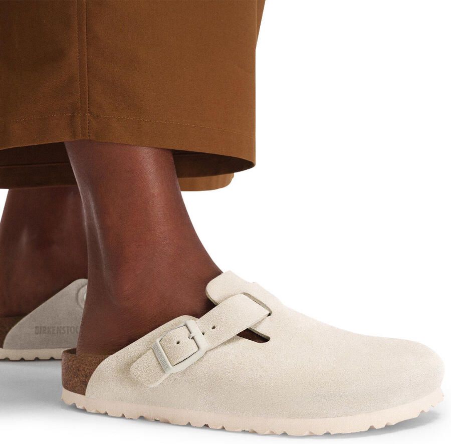 BIRKENSTOCK Boston Suede leather Oyster Suede Unisex - Foto 4
