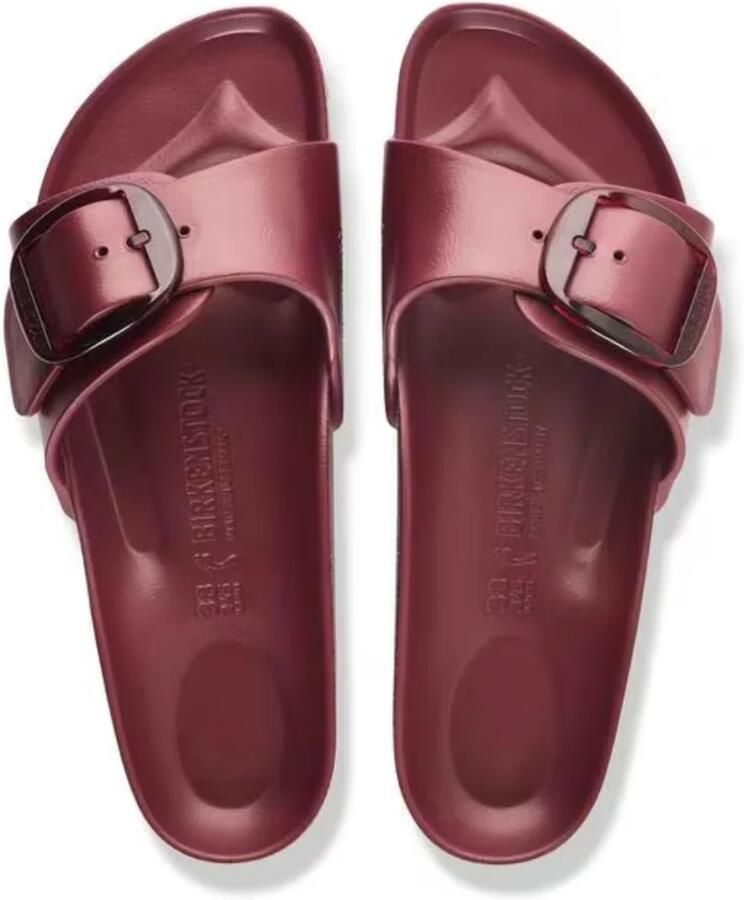 Birkenstock Slippers Madrid Big Buckle EVA 1033116 Zinfandel Bordeaux - Foto 4