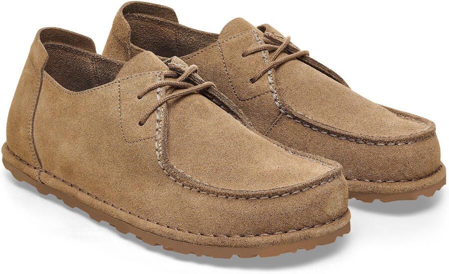 Birkenstock Ballerina's Utti Lace Suede Leather Regular Solid Gray Taupe - Foto 4
