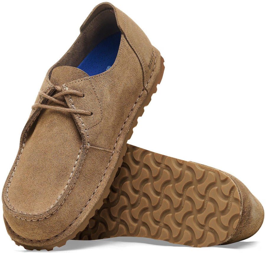 Birkenstock Ballerina's Utti Lace Suede Leather Regular Solid Gray Taupe - Foto 2
