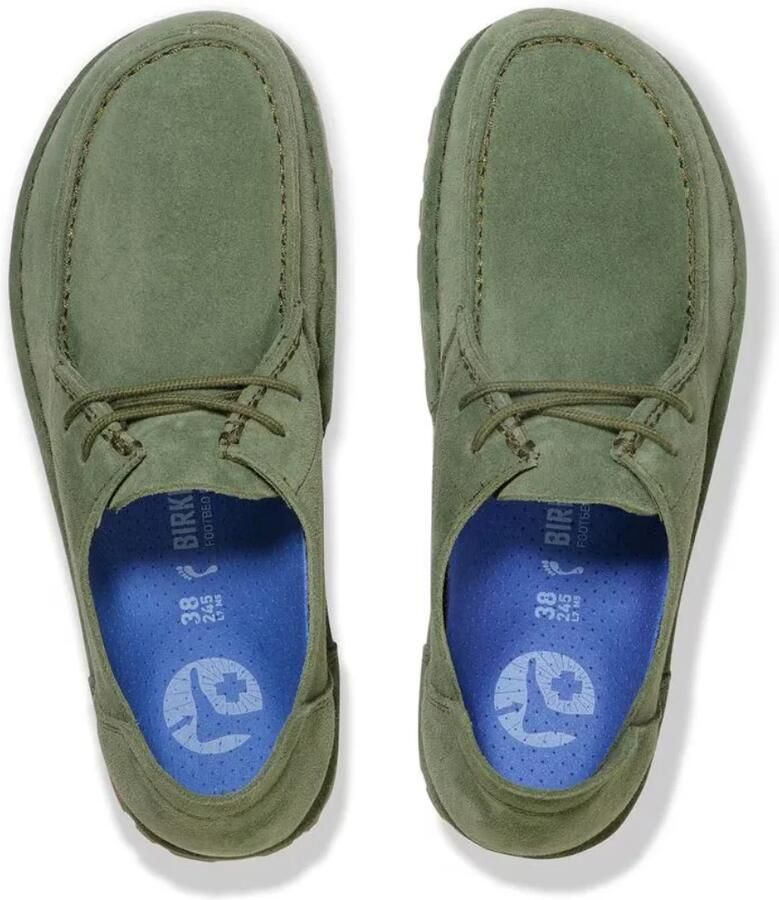 Birkenstock Utti Leren Suède Veterschoenen Thyme - Foto 6