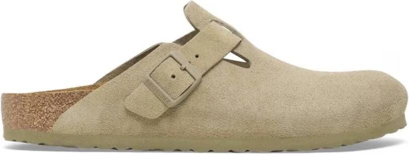 BIRKENSTOCK Boston | faded khaki Suede Unisex