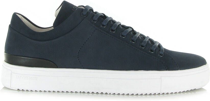 Blackstone Donker Denim Sneaker Minimalistische Stijl Blue Heren Schoenen