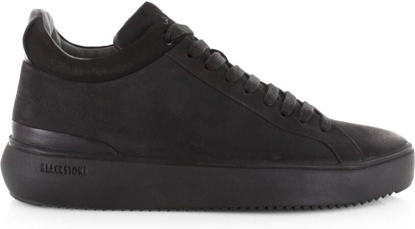 Blackstone YG23 Nero sneakers Nubuck sneakers Zwarte schoenen - Heren schoenen sluiting veters - Foto 3
