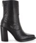 Bronx Mya Mae 34237 Enkellaarsjes Enkelboots met rits Dames Zwart - Thumbnail 3