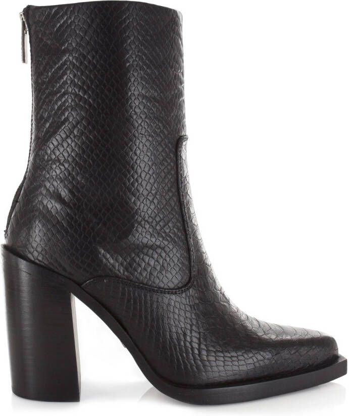 Bronx Mya Mae 34237 Enkellaarsjes Enkelboots met rits Dames Zwart - Foto 3