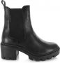 Bullboxer 612505E6L CHELSEA BLOKHAK Zwart Leer Chelsea boots Dames - Thumbnail 3