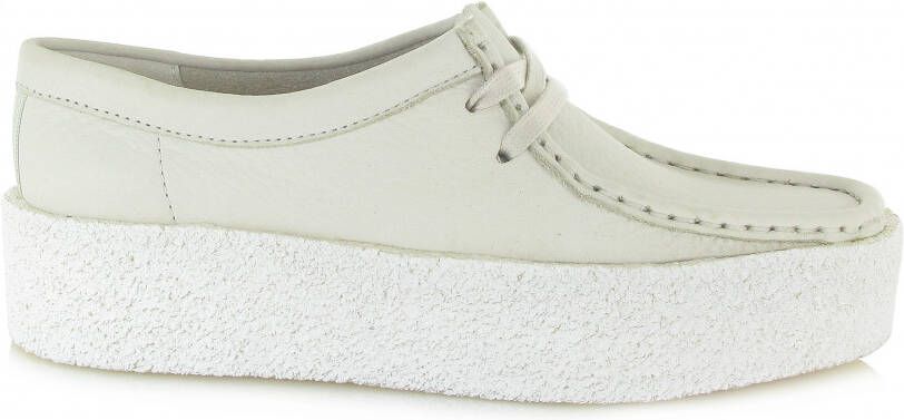 Clarks Witte Wallabee Cup Moccasin Lifestyle Schoen White Dames - Foto 9