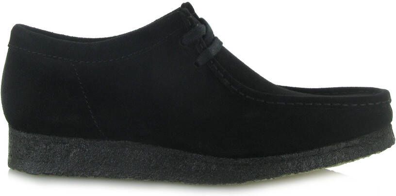 Clarks Wallabee Zwart Suede Casual veterschoenen Heren