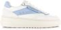 Copenahgen studios Copenhagen Studios dames sneaker Charente wit blauw leder - Thumbnail 4