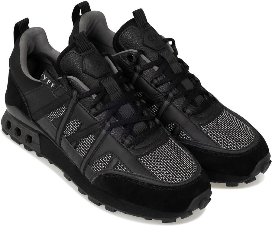 Cruyff Fearia Futura sneakers zwart Leer - Foto 2