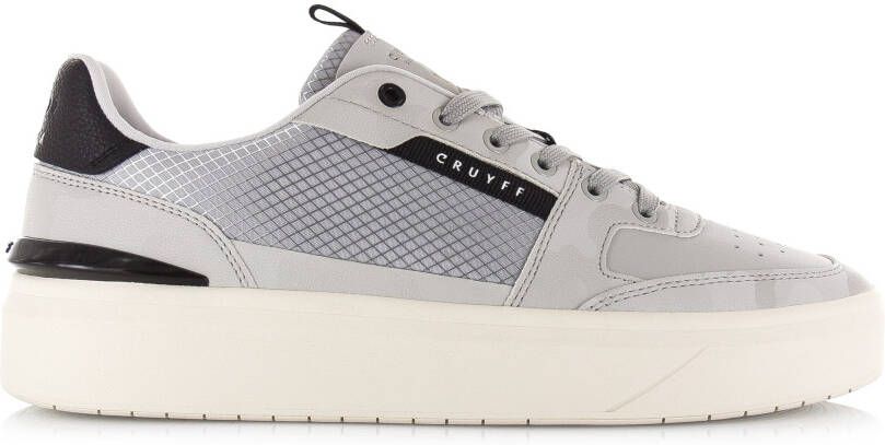 Cruyff Endorsed Tennis | Camo Lt. Grey Grijs Leer Lage sneakers Heren