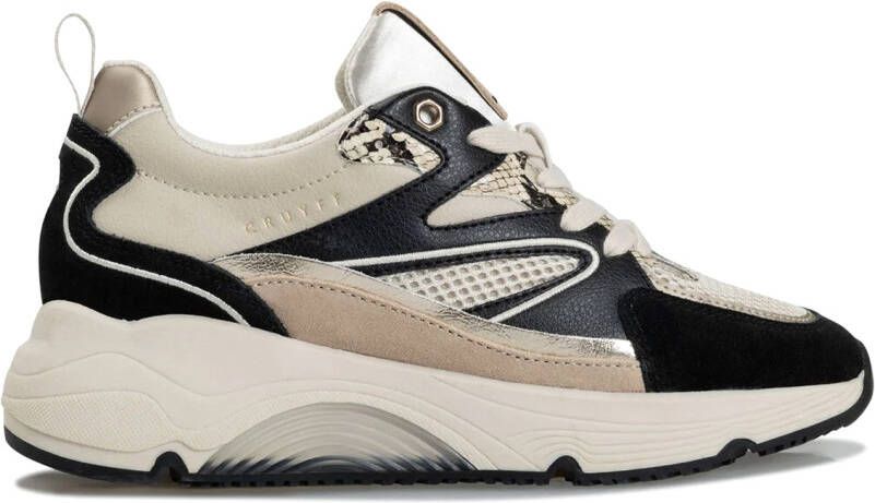 Cruyff Madina sneakers zwart Leerlook Dames