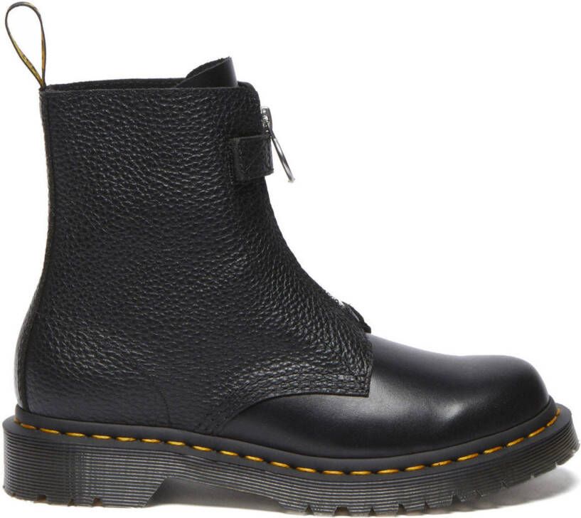 Dr martens Dr. Martens 1460 Pascal front zipper Zwart Leer Biker boots Dames - Foto 4