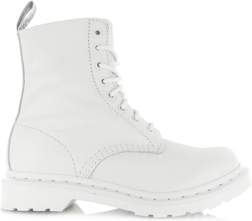 Dr Martens Dr. Martens 1460 PASCAL MONO OPTICAL WHITE Volwassenen VeterlaarzenHalf hoge schoenenPopulaire damesschoenen Kleur Wit beige - Foto 14