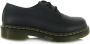 Dr. Martens Iconische 1461 platte schoenen in zacht Virginia leer Black Dames - Thumbnail 3