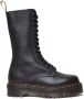 Dr martens 1B99 Quad hoge laars van zacht leer Zwart Leer Hoge laarzen Dames - Thumbnail 9