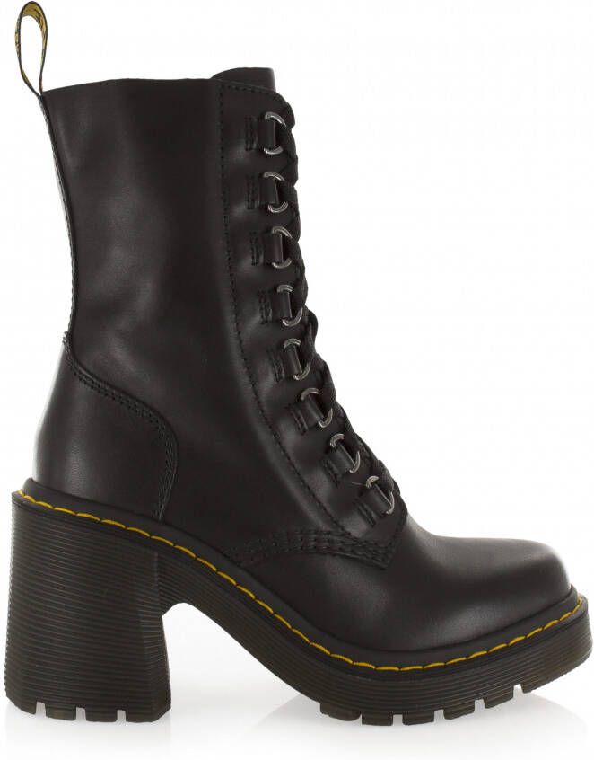Dr. Martens Zwarte dameslaarzen met middelhoge hak en veters Zwart Dames - Foto 3