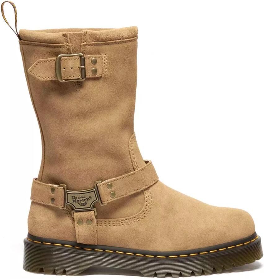 Dr martens Dr. Martens Anistone Hi biker boot beige Leer Dames - Foto 4