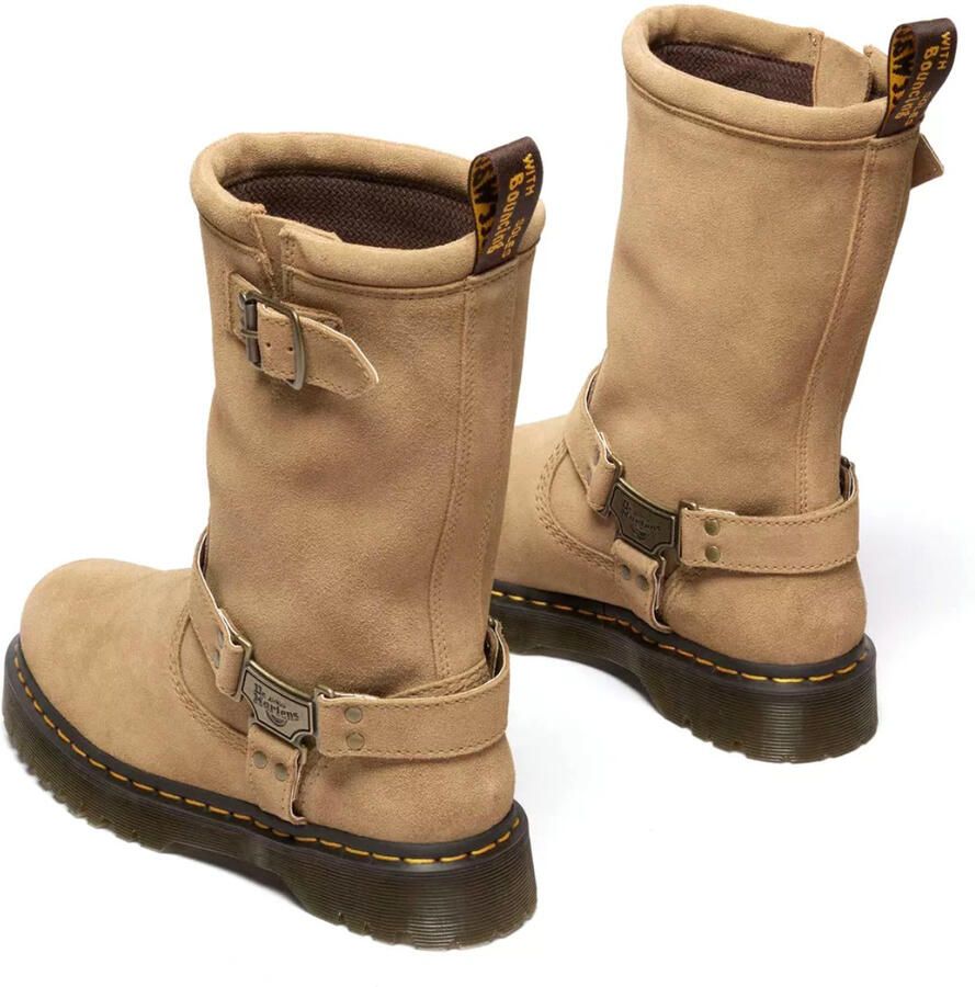 Dr martens Dr. Martens Anistone Hi biker boot beige Leer Dames - Foto 5