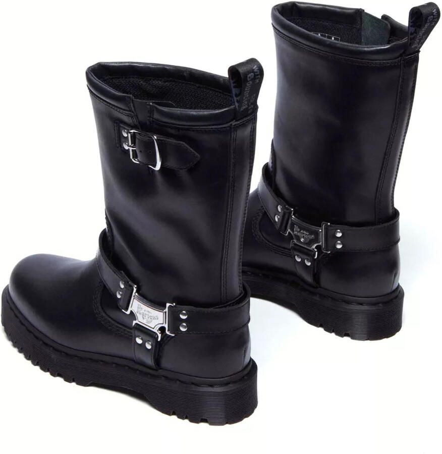 Dr martens Dr. Martens Anistone Hi biker boot black Leer Dames - Foto 4
