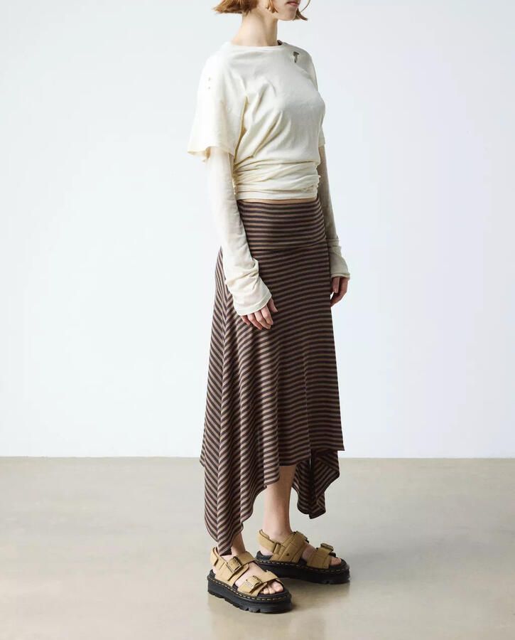 Dr. Martens Sandalen met sleehak ZebZag Sandal Savannah Tan EH Suede - Foto 10
