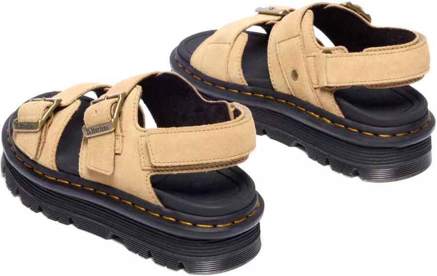 Dr. Martens Sandalen met sleehak ZebZag Sandal Savannah Tan EH Suede - Foto 12