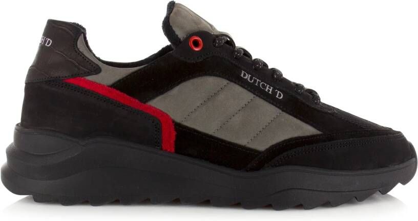 Dutch&apos;D Elements Zwart Leer Lage sneakers Heren - Foto 3