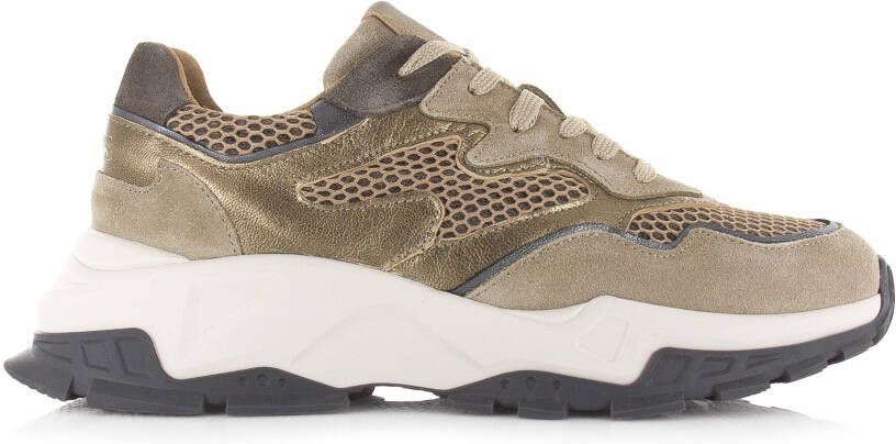 DWRS LABEL Chester Beige Smoke Beige Suede Lage sneakers Dames