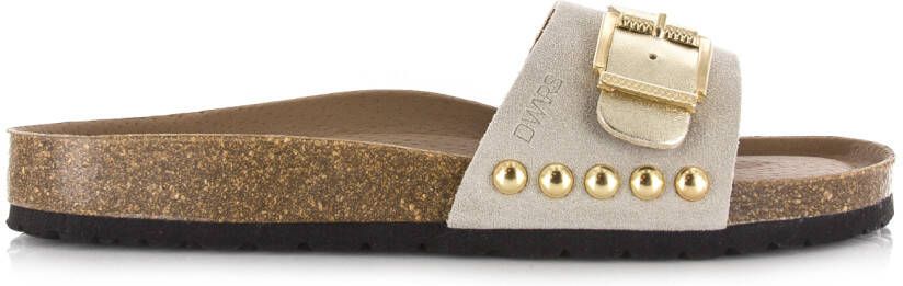 DWRS LABEL DWRS JAVA leren slippers beige Suede Dames