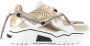 DWRS LABEL DWRS Jupiter denim sand champagne Beige Leer Lage sneakers Dames - Thumbnail 2