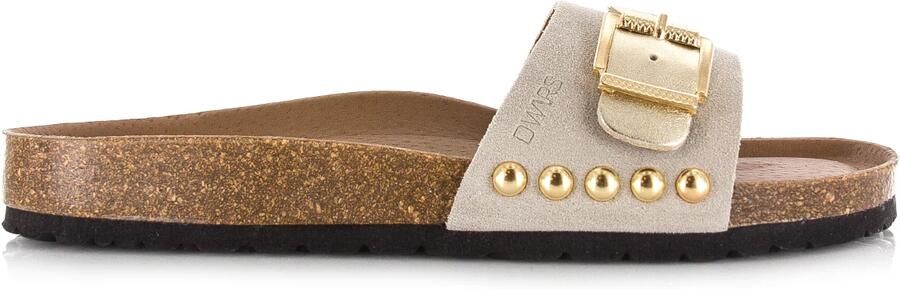 DWRS LABEL DWRS JAVA leren slippers beige Suede Dames - Foto 2