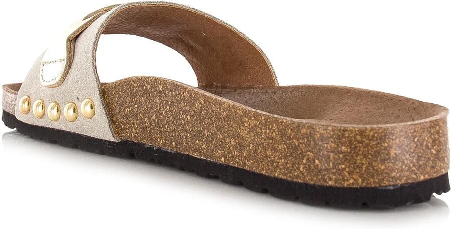 DWRS LABEL DWRS JAVA leren slippers beige Suede Dames - Foto 3