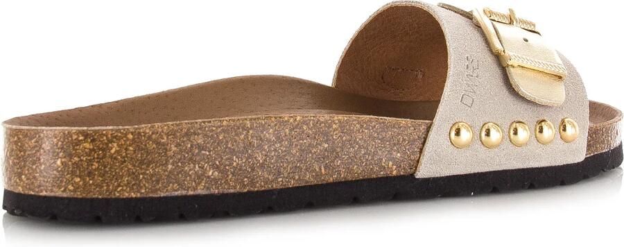 DWRS LABEL DWRS JAVA leren slippers beige Suede Dames - Foto 3