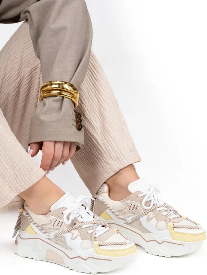 DWRS LABEL DWRS Jupiter sneakers sand butter Leer Dames - Foto 4