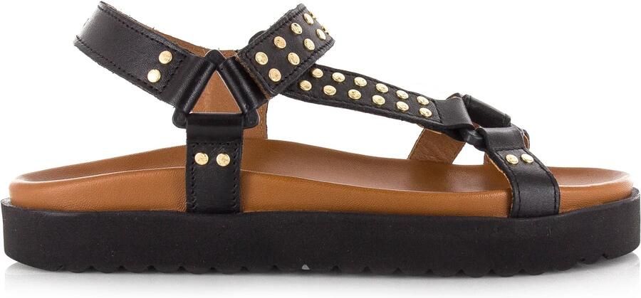 DWRS LABEL DWRS KODIAK leren sandalen met studs Leer Dames