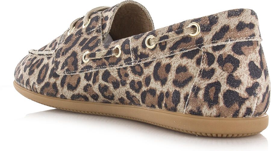 DWRS LABEL DWRS Latty leopard mocassins cognac Suede Dames - Foto 4