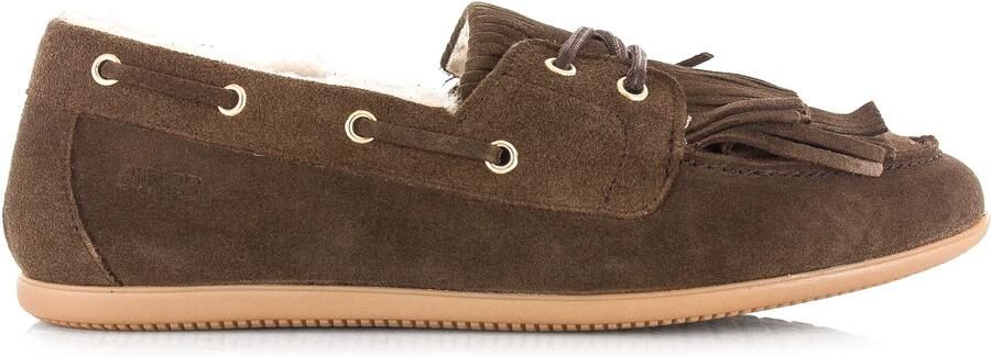 DWRS LABEL DWRS Latty mocassin teddy dark brown Suede Dames - Foto 2