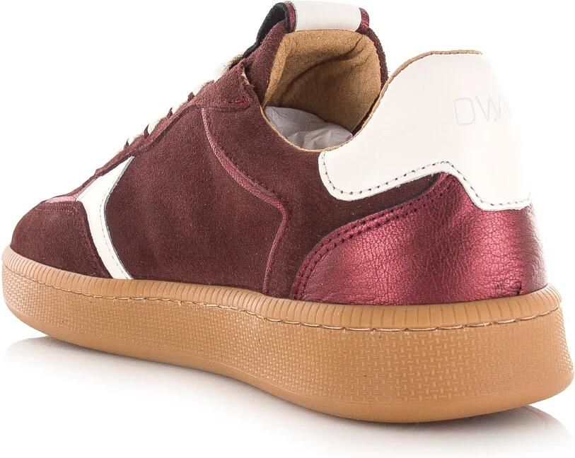 DWRS LABEL DWRS Mirabel bordeaux sneakers Suede Dames - Foto 7