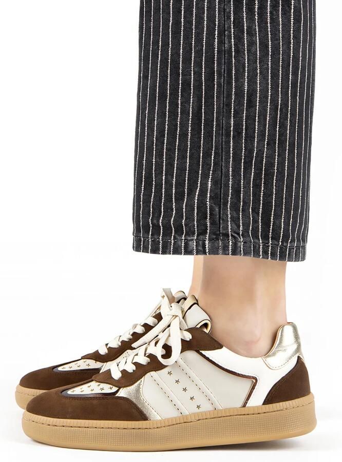 DWRS LABEL DWRS Mirabel dark brown off white Suede Dames - Foto 3