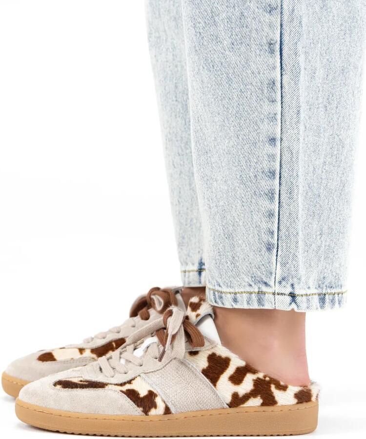 DWRS Nome Cow Hair On Instappers Sneakers B11850-02-8358 Beige - Foto 5
