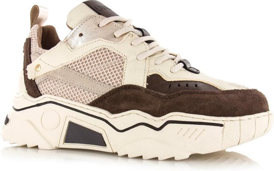 DWRS LABEL DWRS PLUTO off white dark brown Leer Dames - Foto 2