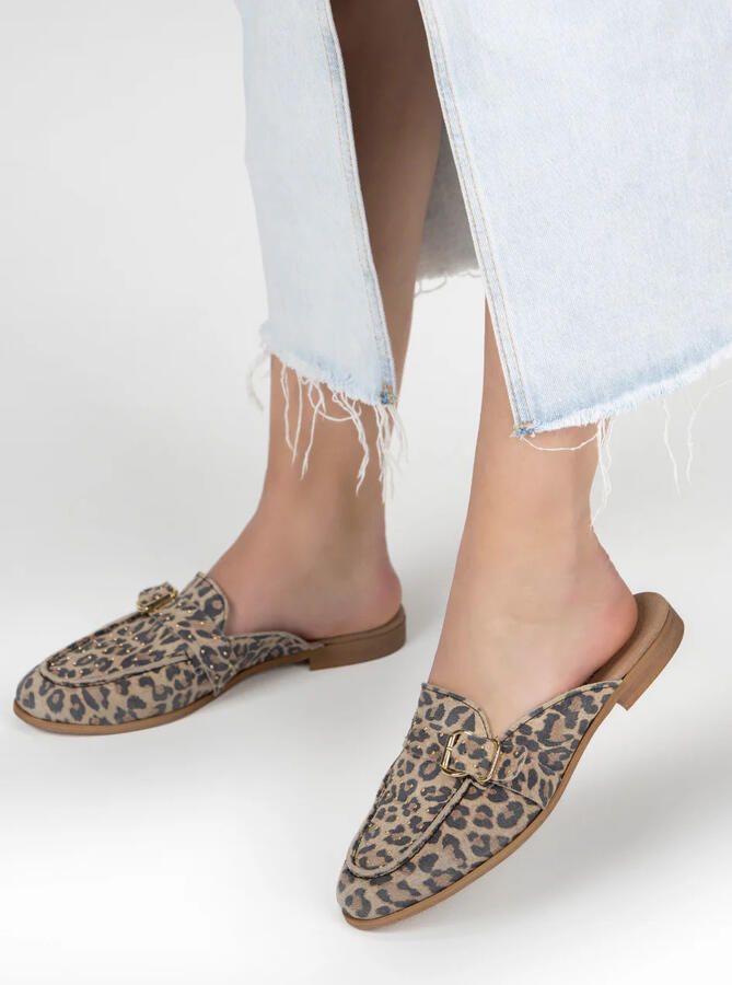 Dwrs Jasper Leopard Instappers 28562-02-8808 Bruin - Foto 3