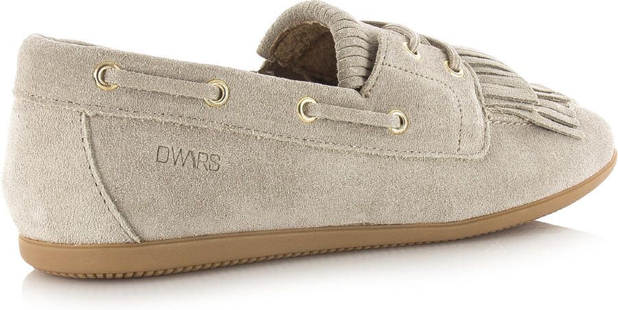 DWRS LABEL Latty fringes beige Suede Dames - Foto 4