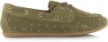 DWRS LABEL Latty small studs olive Suede Dames - Groen