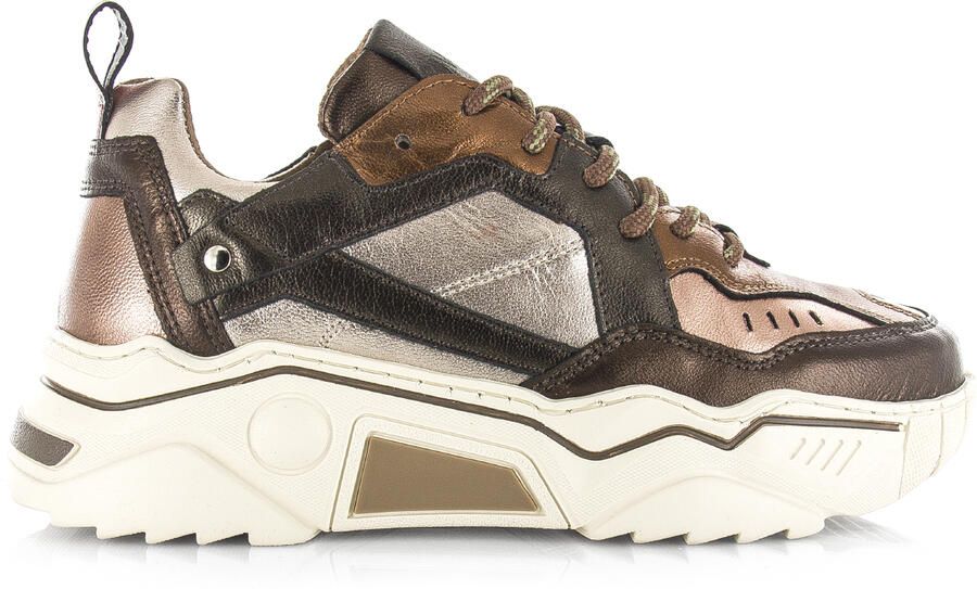 DWRS Pluto leren sneakers chunky donkerbruin - Foto 5
