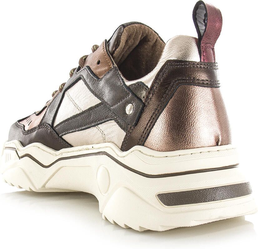 DWRS Pluto leren sneakers chunky donkerbruin - Foto 6
