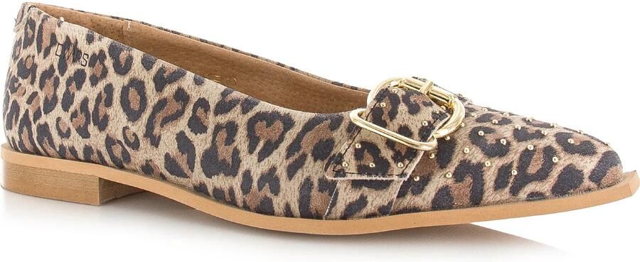DWRS LABEL Port Vila leopard loafers Leer Dames - Foto 4