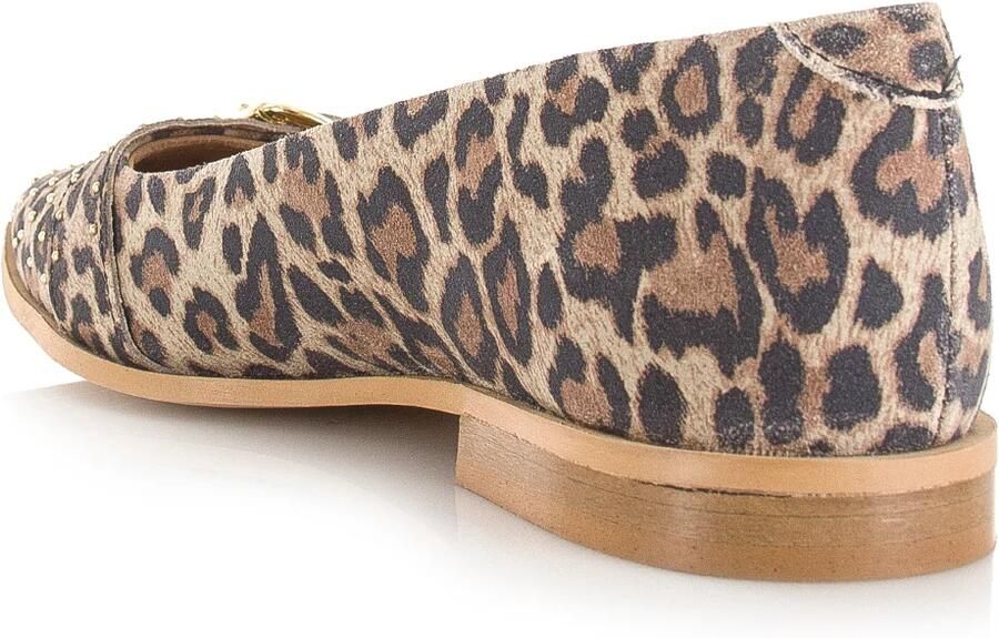 DWRS LABEL Port Vila leopard loafers Leer Dames - Foto 2