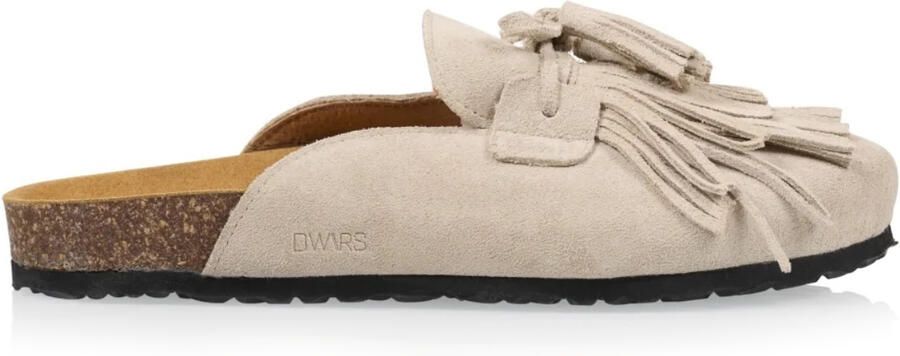 DWRS LABEL Salem instappers sand Suede Dames - Foto 3